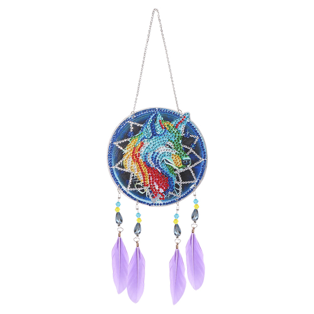 5D Diamond Painting Dream Light Catcher Wind Chimes Crystal Craft Pendant Kit