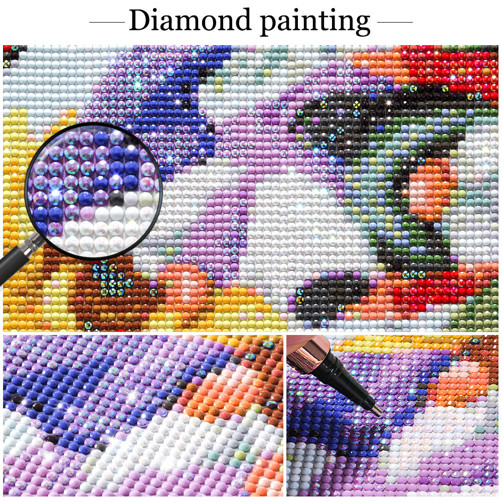 Butterfly Flower- Square AB Drills Diamond Painting(75*45cm)