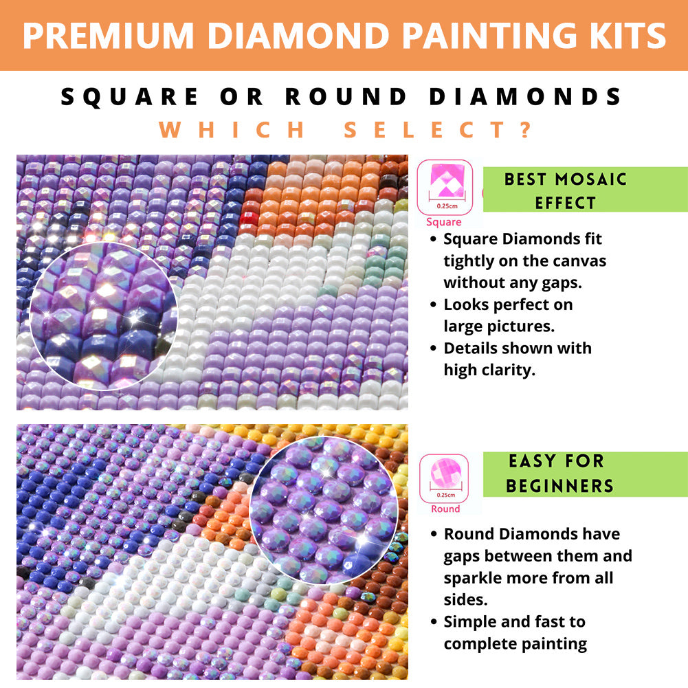 Colorful Line Art- Round/Square AB Drills Diamond Painting(45x75cm)