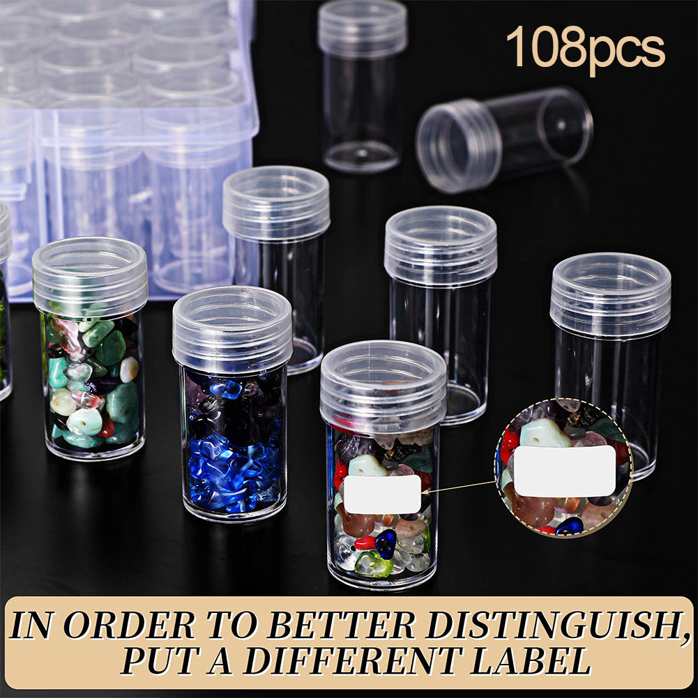 77/108PCS Large Capacity Diamond Painting Storage Containers with 30/60 Bottles