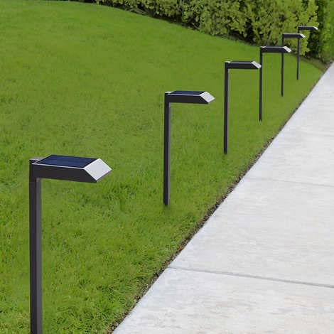 Tommy Bahama LED Solar Path Light - 6 Pack Die - Cast Aluminum Construction - 30 Lumens Each Lights for Pathway - Lights for Outside Solar and Waterproof