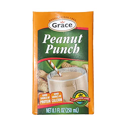 Grace Jamaican Peanut Punch Drink (6 Pack, Total of 48.6fl.oz)