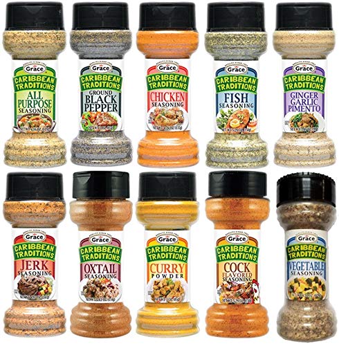 GRACE- CARIBBEAN TRADITION SPICES VARIETY PACK (10 PK)