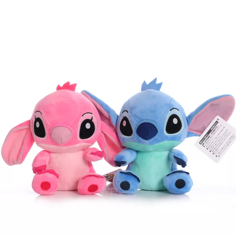 Disney Lilo & Stitch Couple Models Cartoon Stuffed Plush Dolls Anime Plush Baby Toys Pendant Toys Girl Kids Birthday Gift