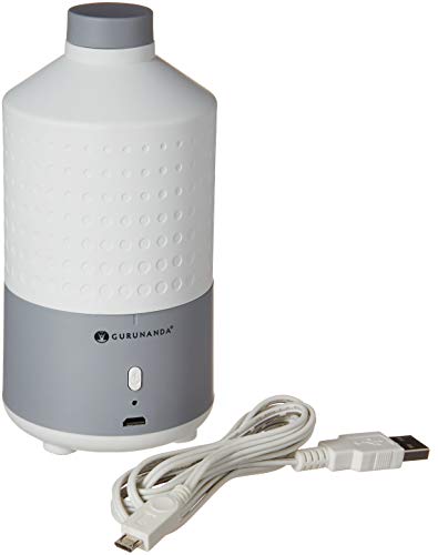 GuruNanda Waterless Essential Oil Diffuser - Apollo - Portable, Rechargeable, USB-Battery Operated with Cool Mist Mode for Home and Travel