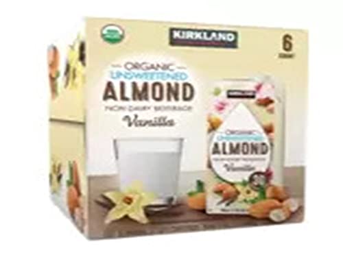 Kirkland Signature Organic Almond Unswtd Beverage, 31.9 Fl Oz (Pack of 6)