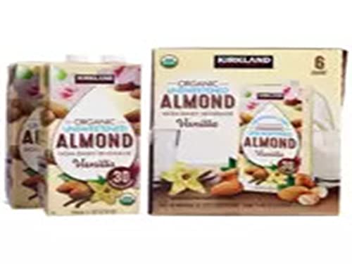 Kirkland Signature Organic Almond Unswtd Beverage, 31.9 Fl Oz (Pack of 6)