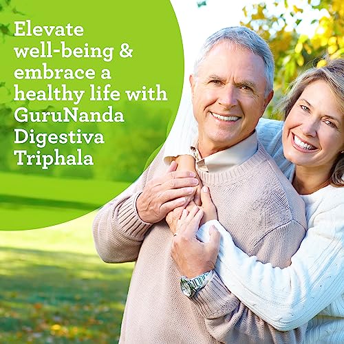 GuruNanda Digestiva Triphala (240 Tablets), Supports Digestion, Helps with Bloating & Constipation, Dietary Supplement with Amla, Haritaki & Bibhitaki