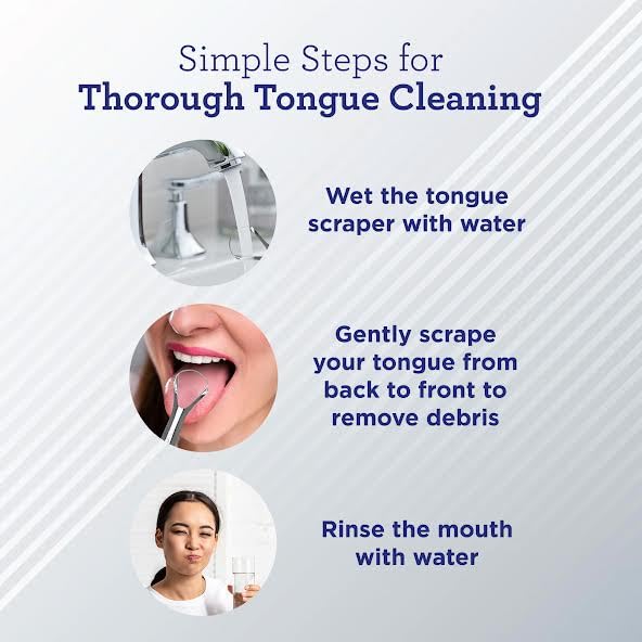 GuruNanda Stainless Steel Tongue Scraper (Pack of 2), Helps with Bad Breath & GuruNanda Whitening Strips with Coconut Oil for Gentle Teeth Whitening of Sensitive Teeth & Gums