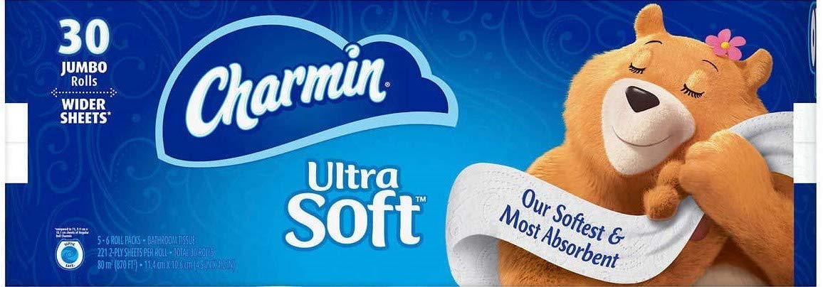 Charmin Ultra Soft Bathroom Tissue 30 Jumbo Rolls