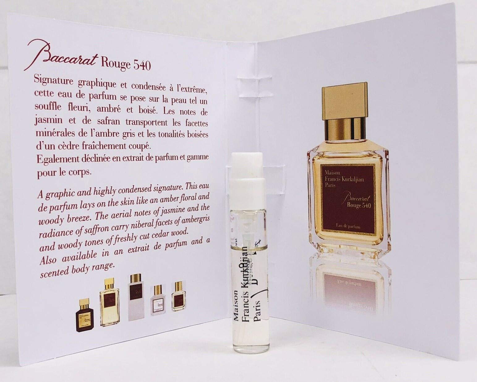 Maison Francis Kurkdjian BACCARAT ROUGE 540 Eau de Parfum Vial Spray 2ml / 0.06 fl oz