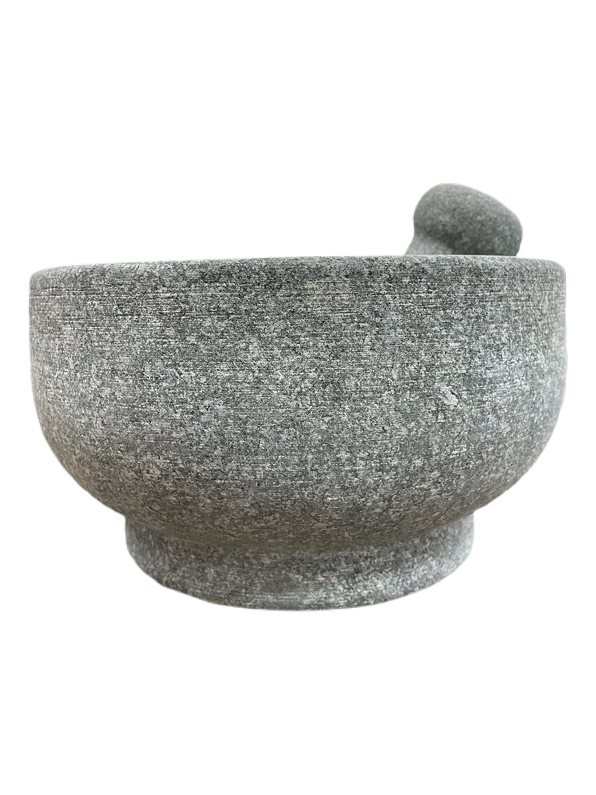 Natural Stone 8.5 IN Double Sided Mortar and Pestle
