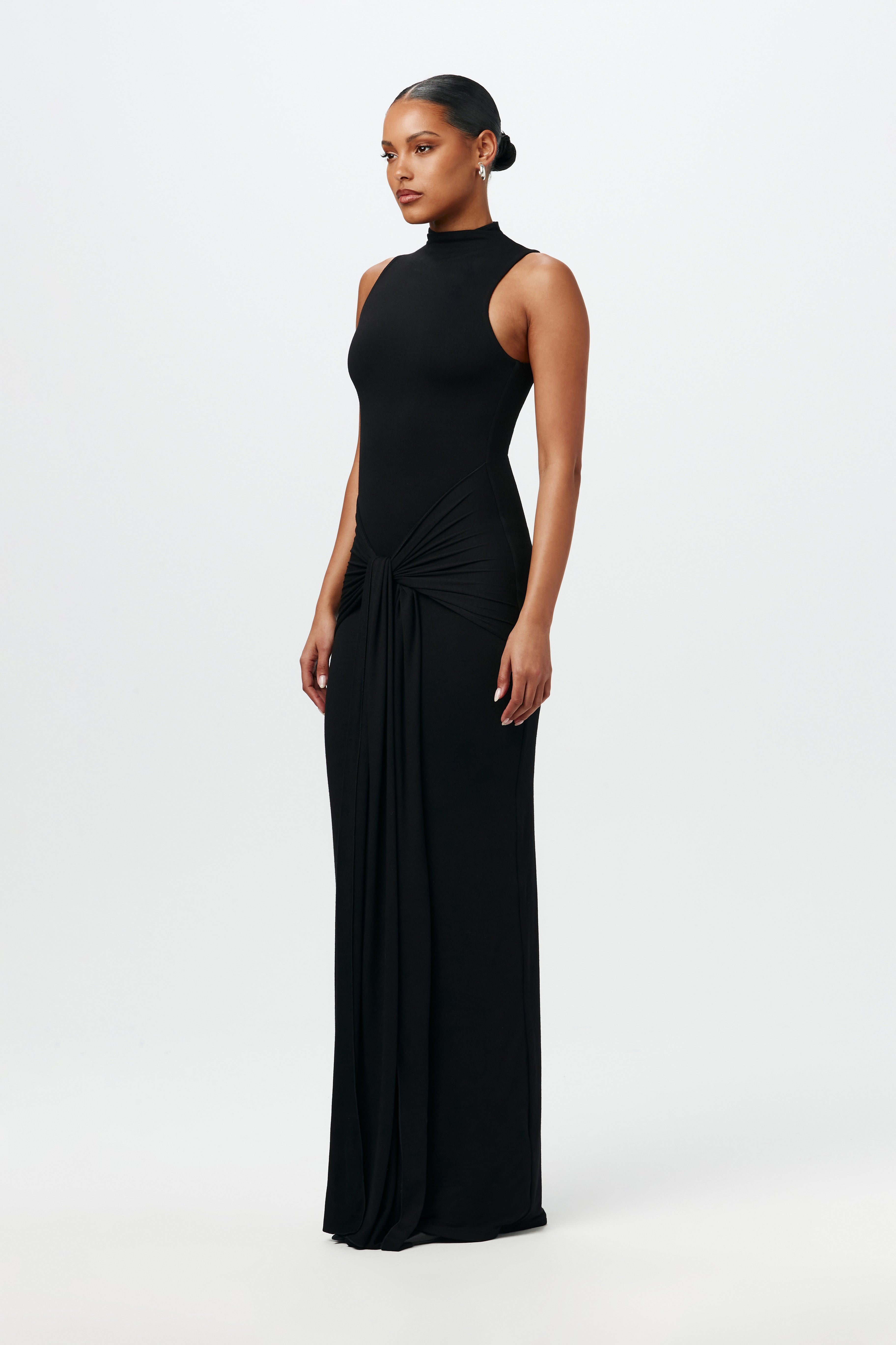 NW Sleeveless Draped Tie Dress