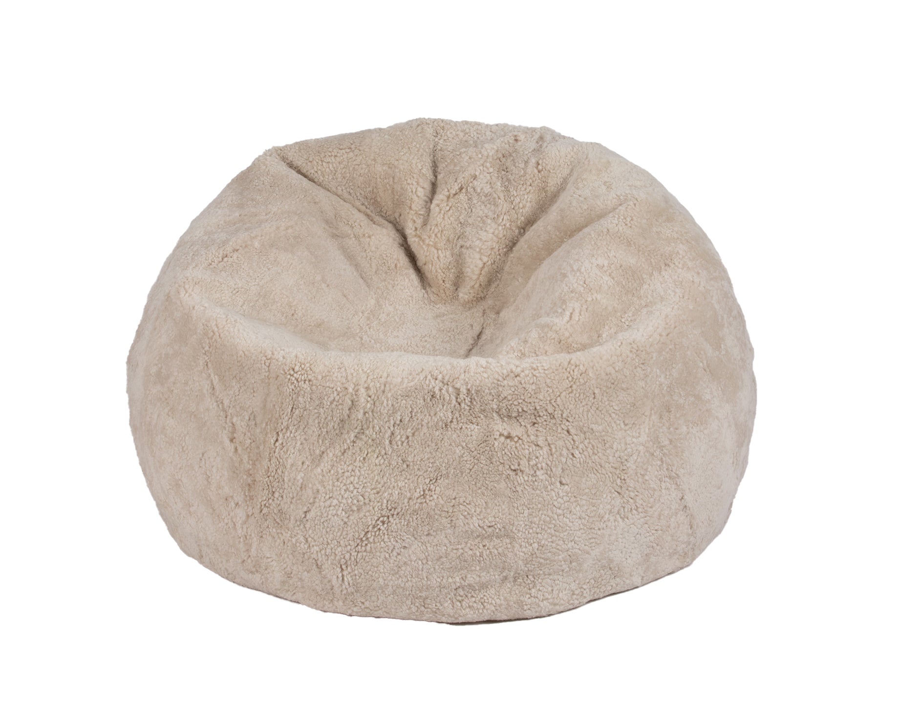 Shorn Curly Wool Sheepskin Bean Bag