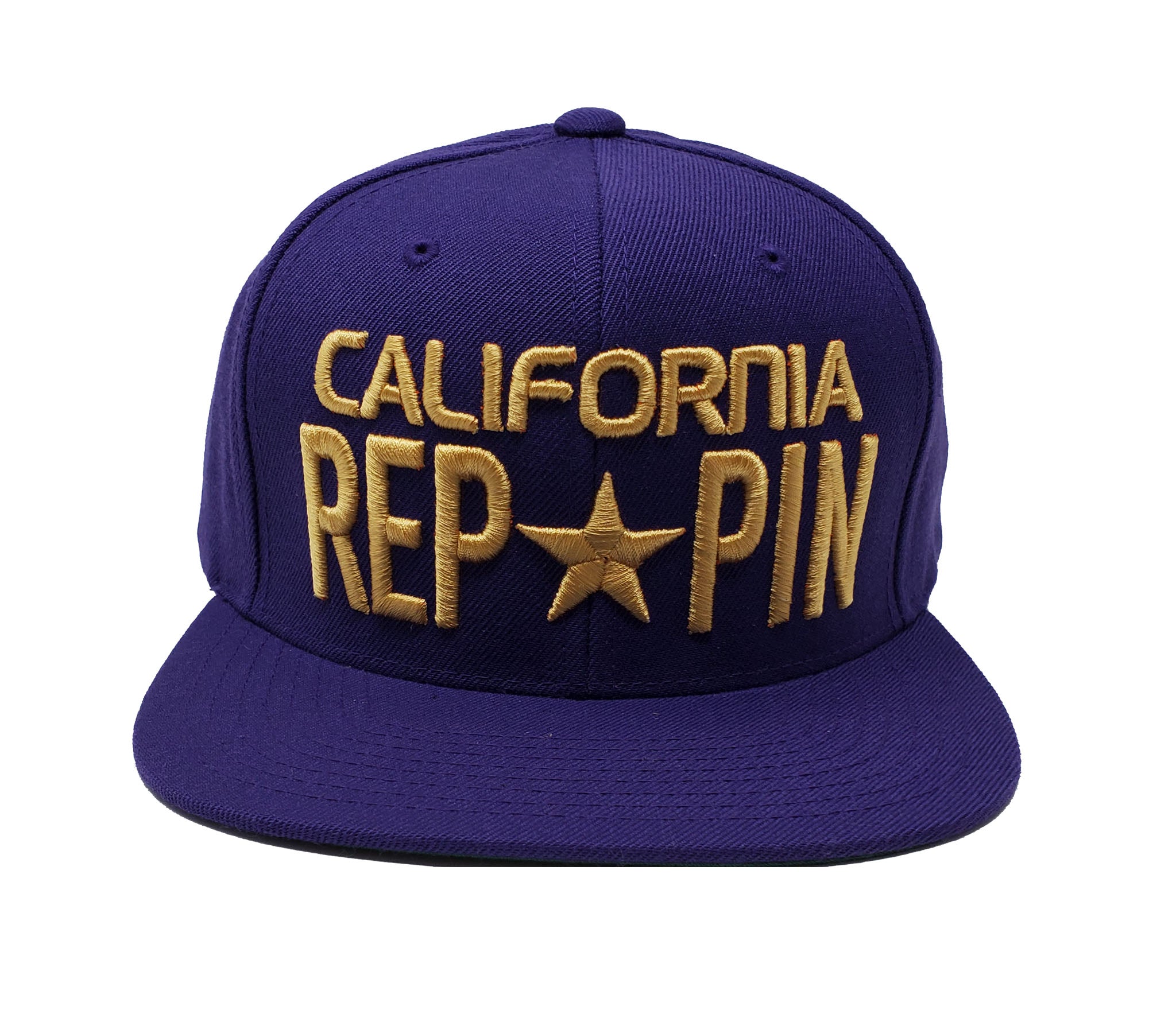  California Reppin Purple and Gold Snapback 