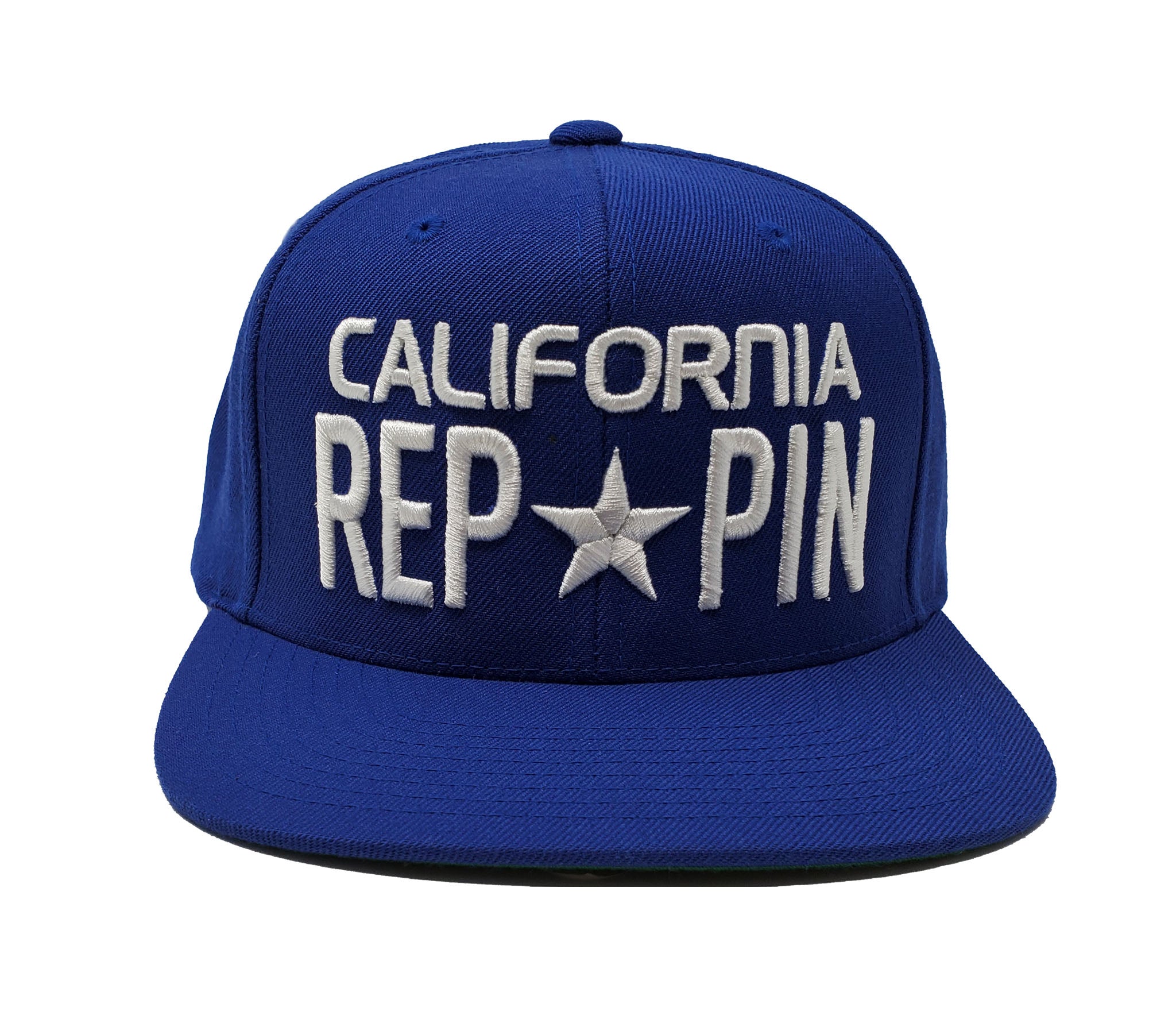  California Reppin Royal and White Snapback 