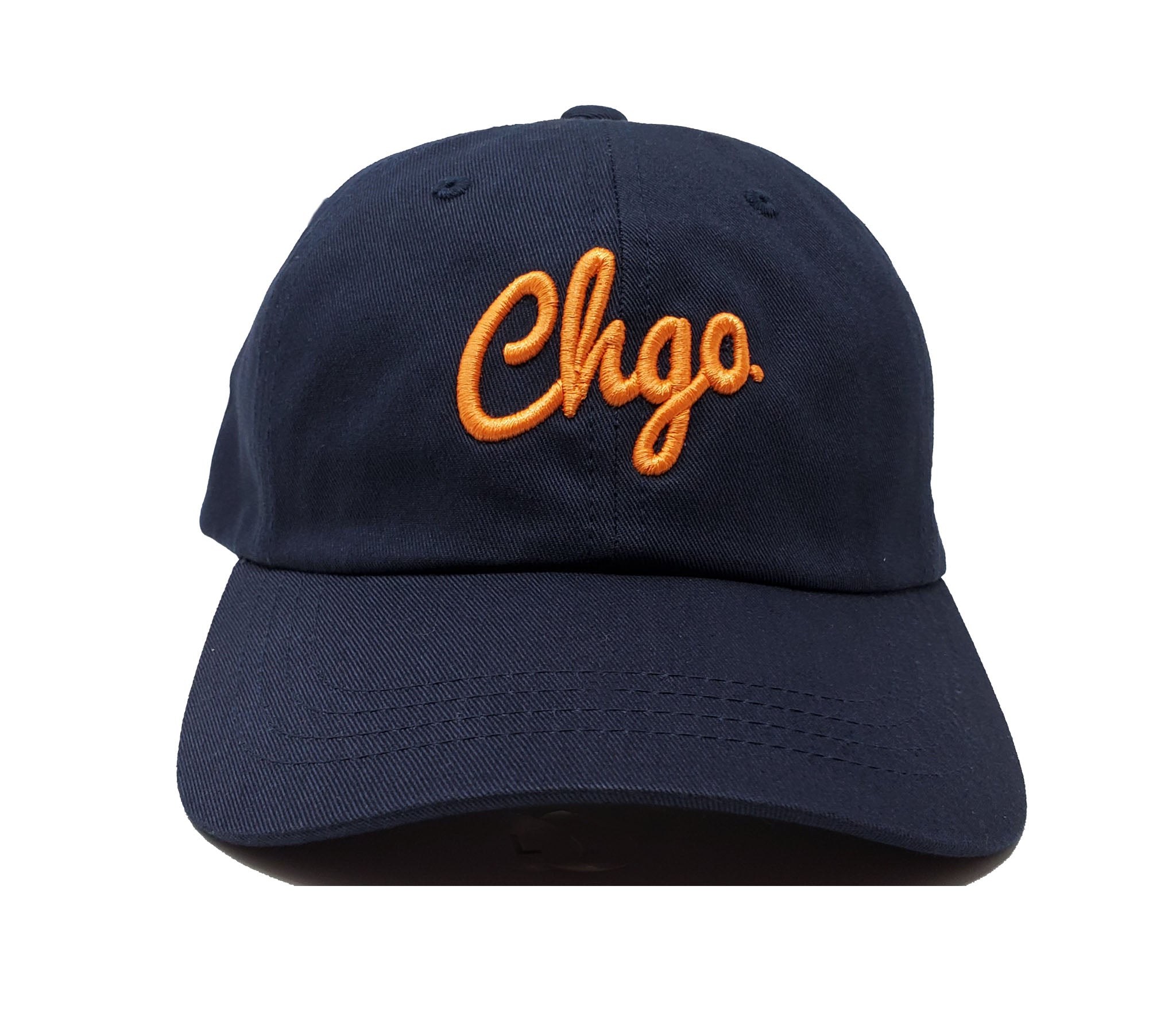  CHGO Navy and Orange Dad Cap 