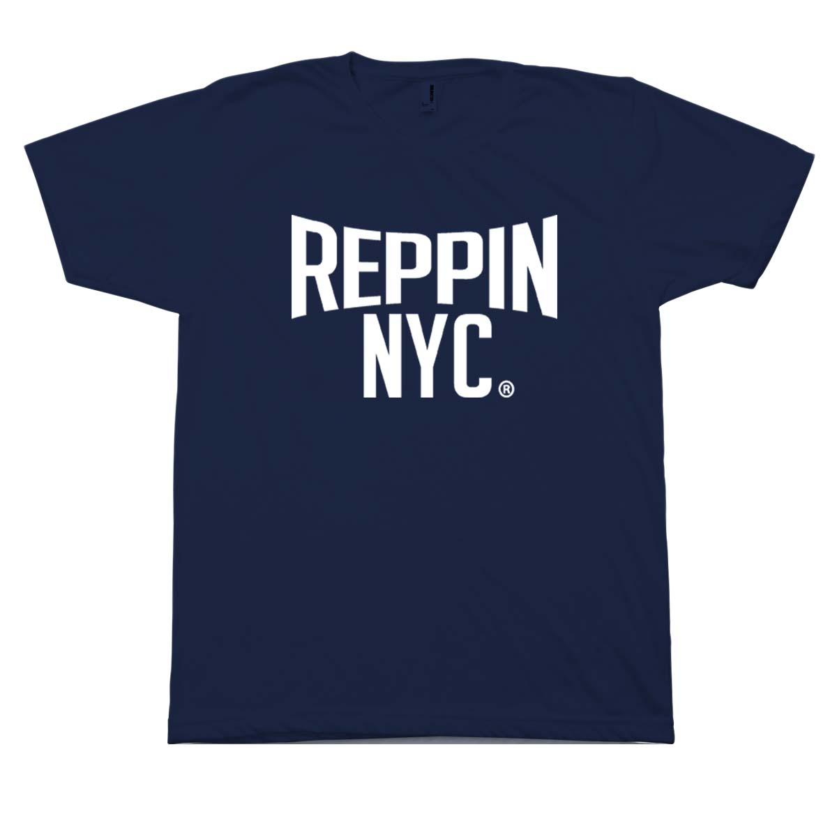  Reppin NYC Navy and White T-Shirt 