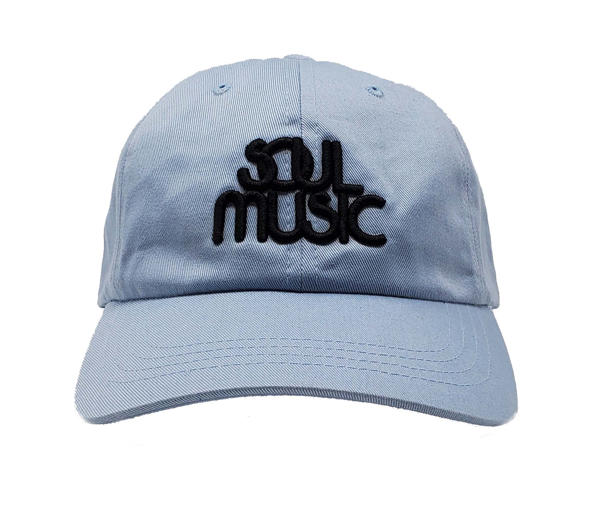  Soul Music Light Blue and Black Dad Cap 