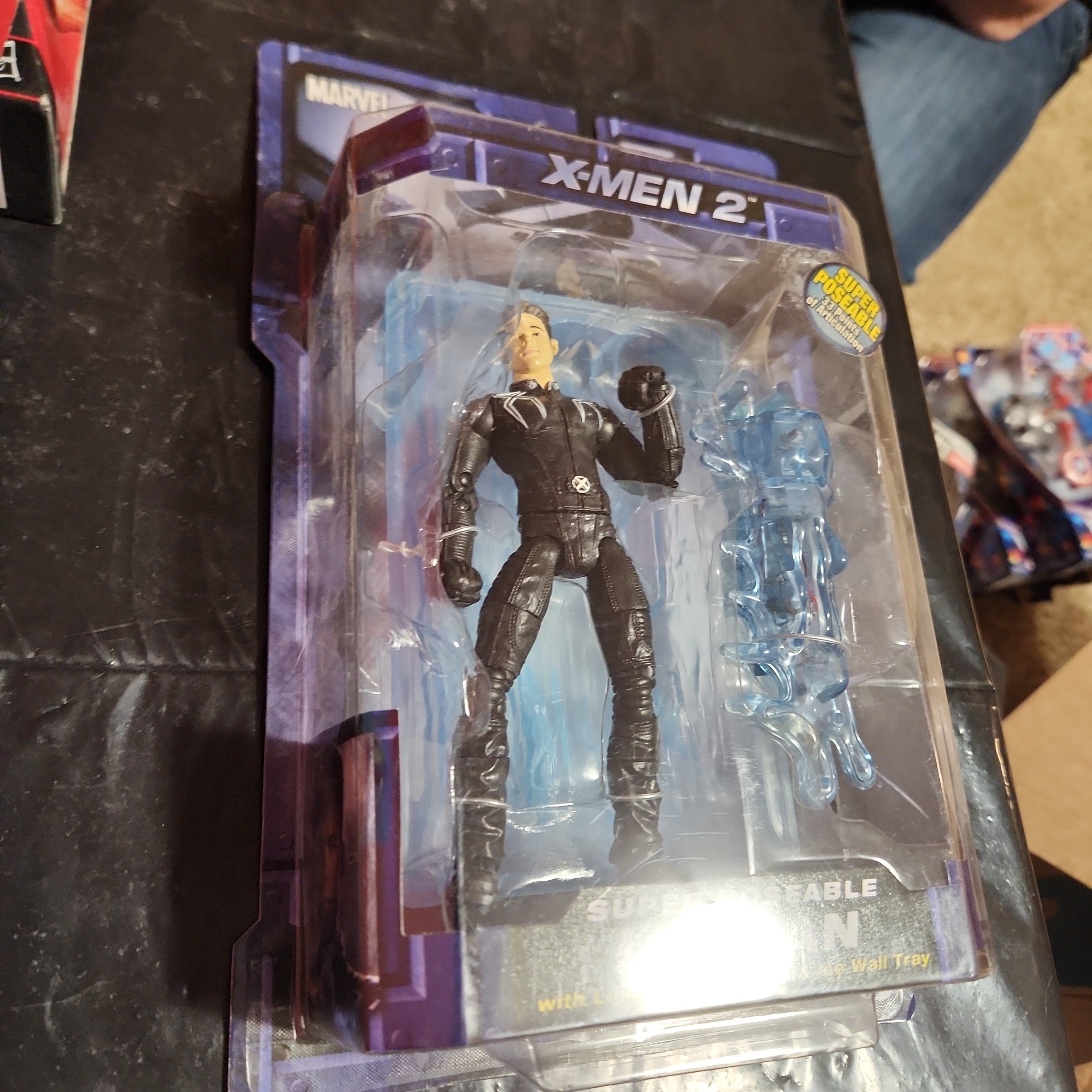 Toy Biz X-Men 2 Super Poseable Iceman. Rare.