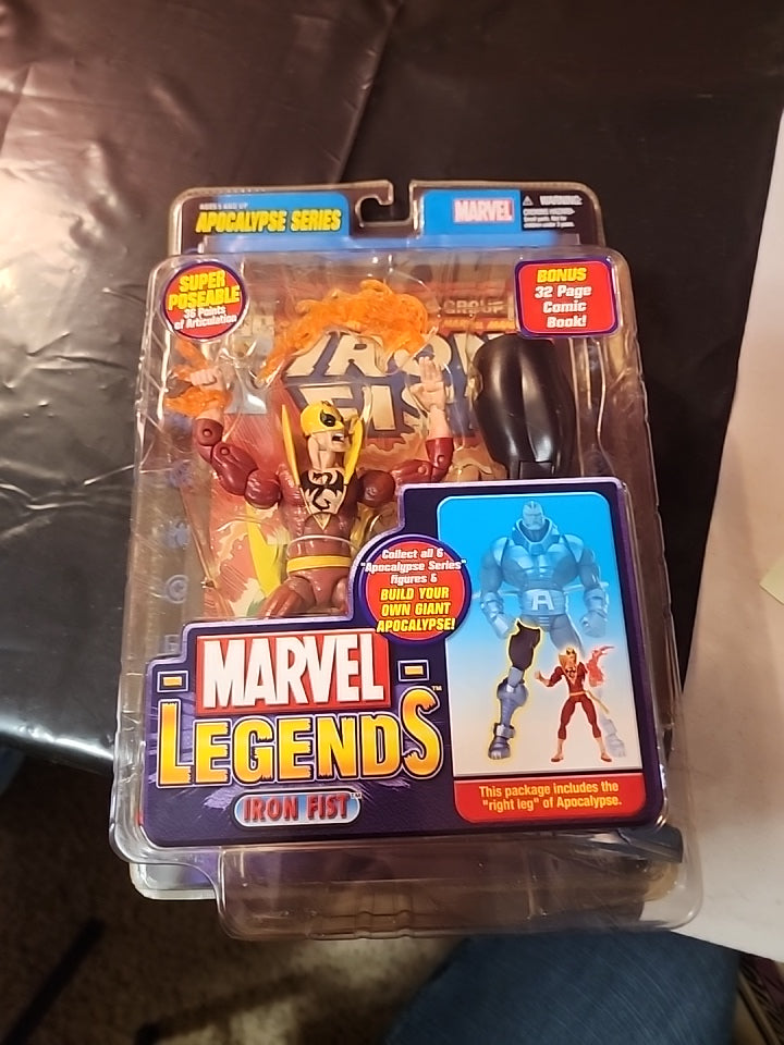 Marvel Legends Iron Fist Action Figure. Apocalypse Series.  Mint Condition!