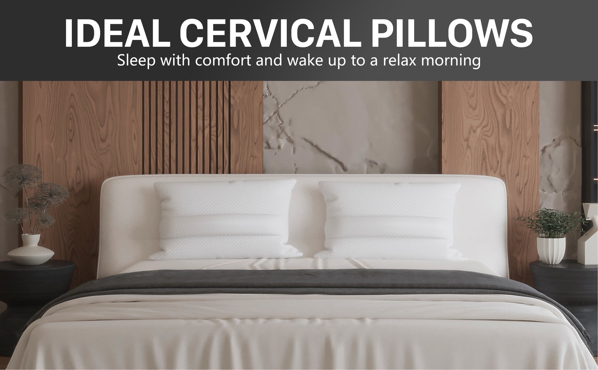 The Daneey Ideal Cervical Pillow is designed for optimum neck support, targeting neck pain and snoring. Its ergonomic design follows the natural contours of the neck, evenly distributing pressure for superior comfort. Enjoy a better night's sleep and reduce neck pain with the Daneey Ideal Cervical Pillow.