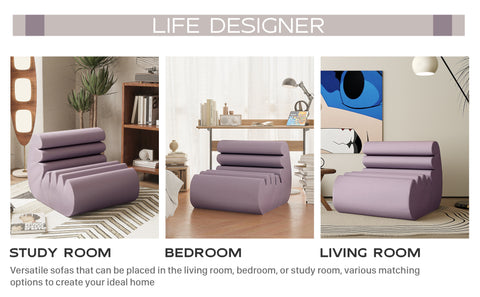 Upgrade your relaxation space with our Purple Bean Bag Chairs.  Featuring a creative 3D cut design for added storage and pressure dispersion, these bean bags provide both practicality and comfort.