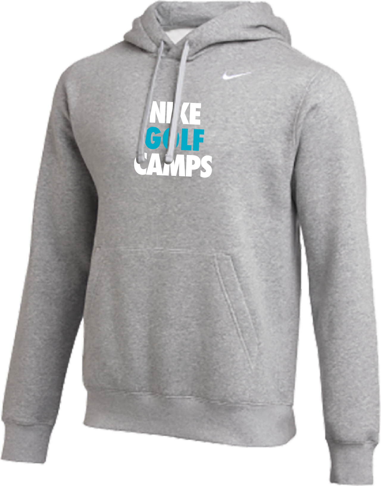  Nike Golf Camps Club Fleece Pullover Hoodie - Heather Grey 