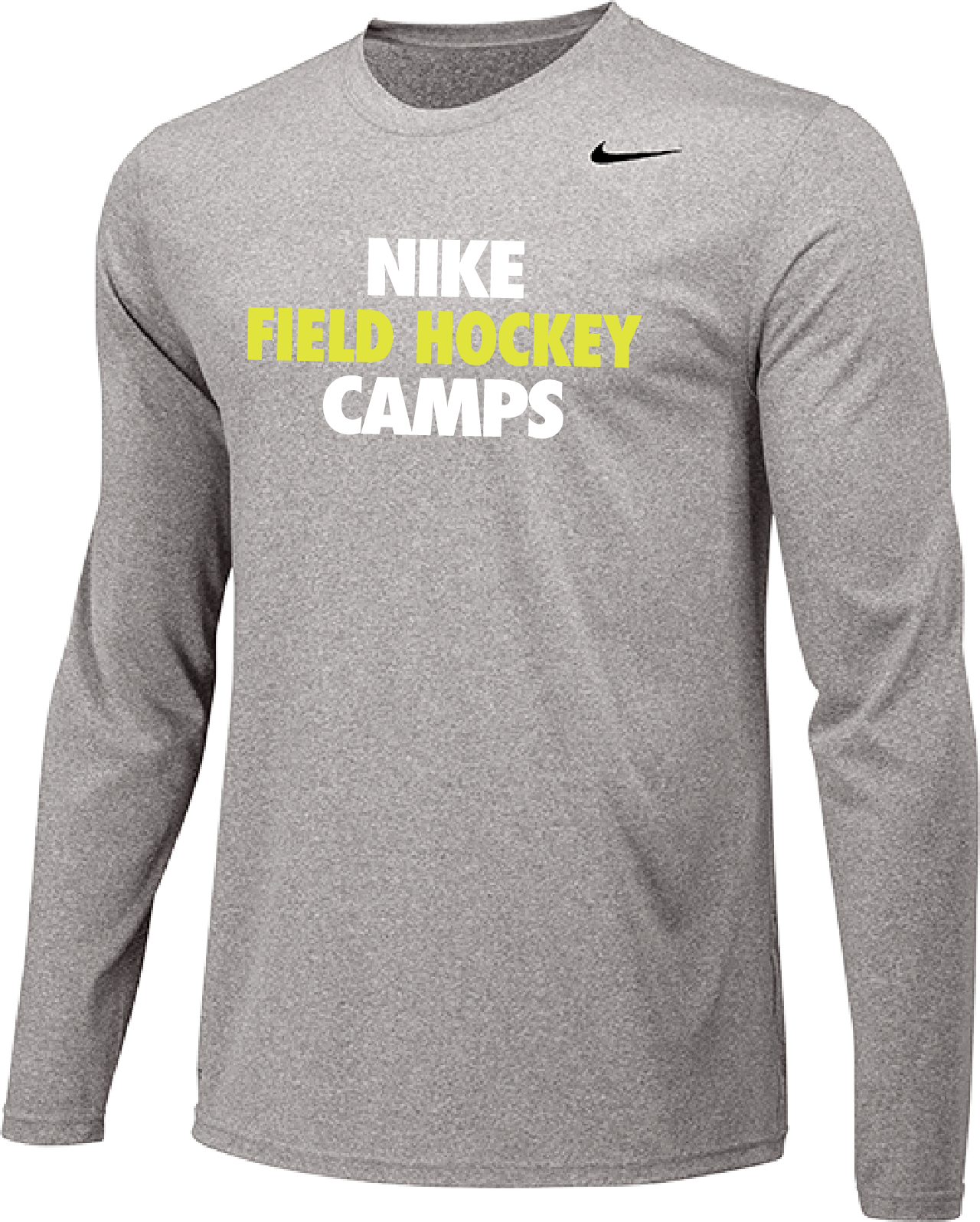  Nike Field Hockey Camps Long Sleeve Dri-Fit Tee - Carbon Heather 