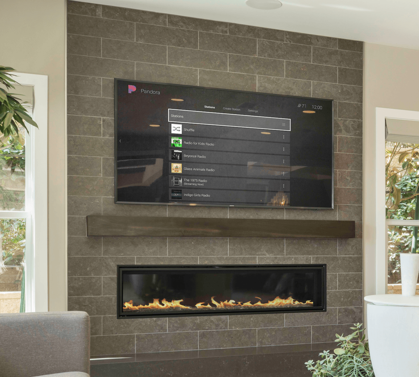 Fireplace TV Mounting Installation