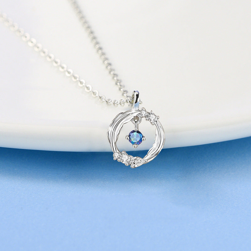 Magnificent Blue Stone Ring Necklace