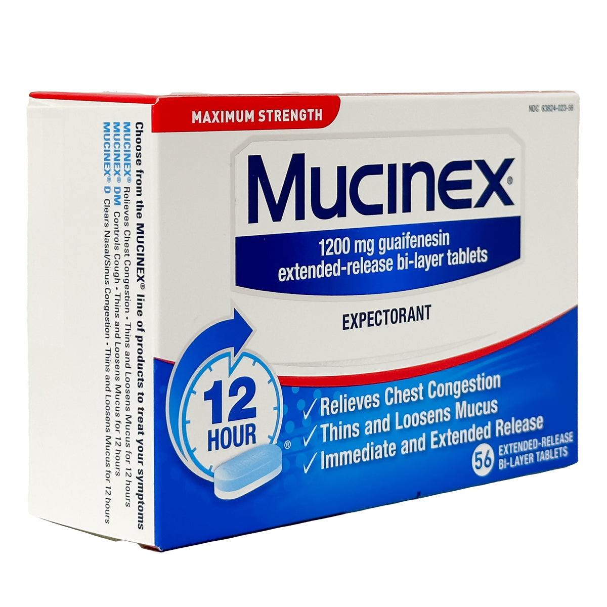 Mucinex Maximum Strength, 56 Tablets