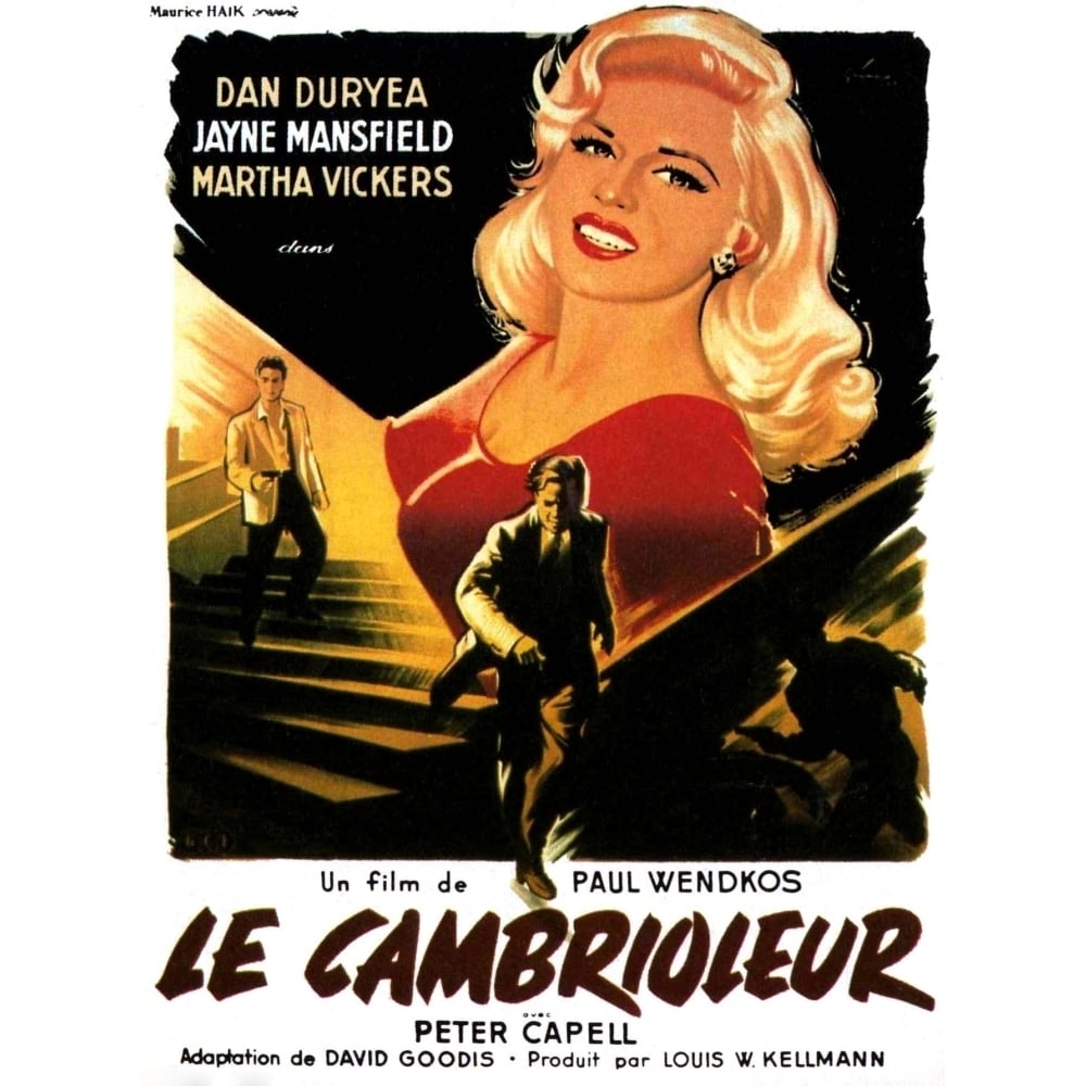 The Burglar Jayne Mansfield 1957 Movie Poster Masterprint