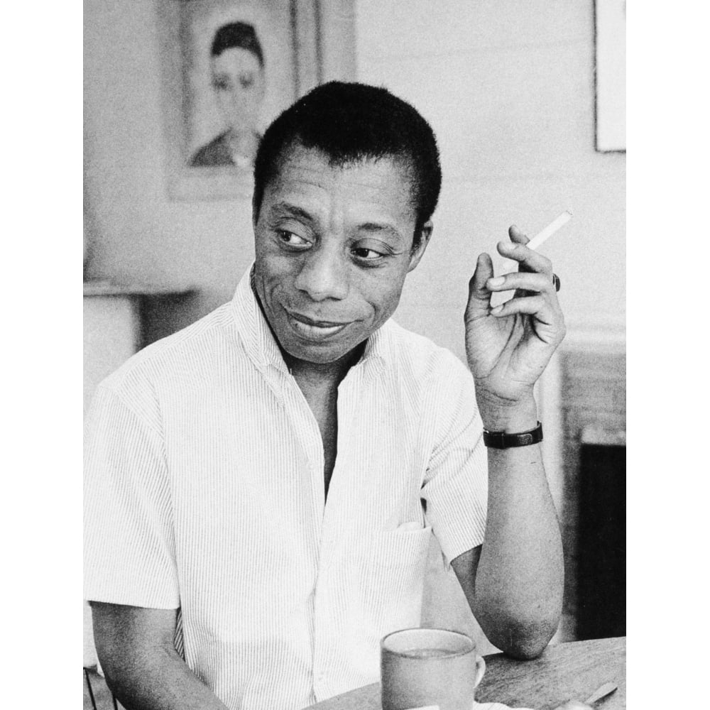 James Baldwin . Namerican Writer. Photographed C1955. Poster Print by