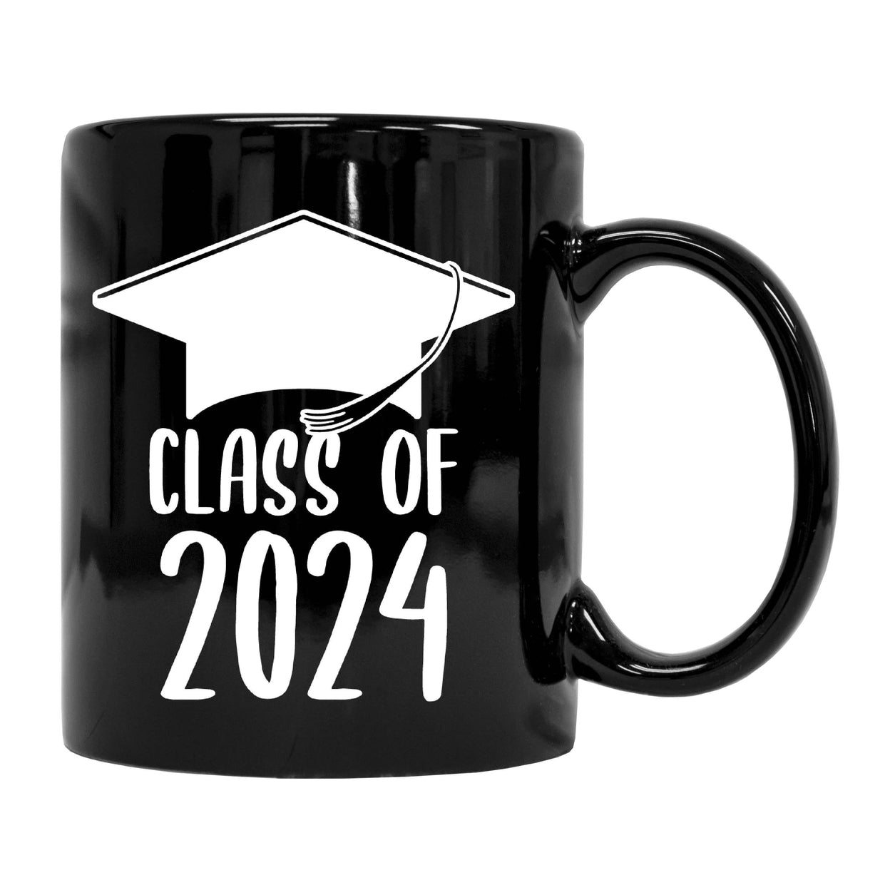 Class of 2024 Graduation 12 oz Ceramic Coffee Mug Black