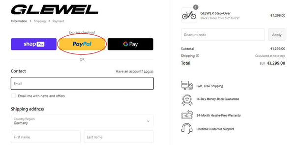 GLEWEL_PayPal_payment_step1