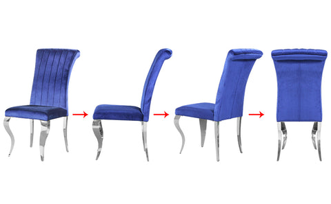 Title: Elevate Your Dining Experience with Blue Velvet Dining Chairs Introduction: When it comes to creating a stylish and comfortable dining space, the right choice of furniture can make all the difference. If you're looking to add a touch of luxury and sophistication to your dining area, the AUZ Blue Velvet Dining Chairs with Silver Mirrored Stainless Steel Legs are the perfect choice. In this blog post, we will explore the benefits of these exquisite chairs and provide some suggestions on how to style them in your home. Luxurious Feel and Elegant Design: The first notable benefit of these blue velvet dining chairs is the luxurious feel they offer. The delicate touch and elegant luster of the velvet upholstery create a sense of opulence that enhances every dining experience. The high-quality sponge-filled cushioned seat ensures maximum comfort, allowing you and your guests to enjoy lengthy meals without discomfort. Stylish and Sturdy Construction: Apart from the luxurious feel, these chairs also boast a stylish and sturdy design. The cool tones of blue used in the velvet upholstery beautifully complement the metallic sheen of the polished silver stainless steel legs, resulting in a visually striking and sophisticated look. Furthermore, the curved legs add a touch of elegance and modernity to any room. The use of durable and textured stainless steel ensures longevity, making them a worthwhile investment. Endless Versatility: The timeless appeal of blue makes these chairs incredibly versatile. Whether you're aiming for a classic, contemporary, or eclectic aesthetic, the blue velvet upholstery provides a chic and bold statement. Additionally, the silver mirrored steel legs add a touch of simplicity and elegance, making these chairs suitable for formal dinners as well as casual gatherings. They effortlessly blend into various design schemes and create a harmonious balance in any dining area. Styling Suggestions: 1. Contemporary Elegance: Pair your blue velvet dining chairs with a sleek glass or marble dining table. Add a statement chandelier above the table and accentuate the modern look with minimalistic decor elements like geometric-shaped vases and metallic candle holders. 2. Eclectic Charm: Mix and match different chair colors, such as blue and green velvet, for a vibrant and eclectic dining space. Combine your chairs with a distressed wooden table and incorporate playful patterns in your table linens and accessories. Don't be afraid to experiment with bold colors and unique artwork on the walls. 3. Timeless Sophistication: Create a classic and sophisticated dining space by pairing these chairs with a polished wooden table. Opt for neutral-toned table linens and add some refined tableware to complete the elegant look. Enhance the ambiance with soft lighting and tasteful artwork on the walls. Conclusion: Upgrade your dining experience with the AUZ Blue Velvet Dining Chairs with Silver Mirrored Stainless Steel Legs. These chairs offer a luxurious feel, elegant design, and sturdy construction. Whether you prefer a contemporary, eclectic, or timeless aesthetic, these blue velvet chairs effortlessly complement any style and create a captivating dining space. Treat yourself and your guests to the ultimate comfort, style, and sophistication with these exquisite dining chairs.