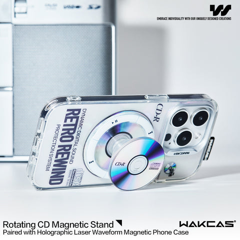 Rotating CD Magnetic iPhone Case Stand - Main Image
