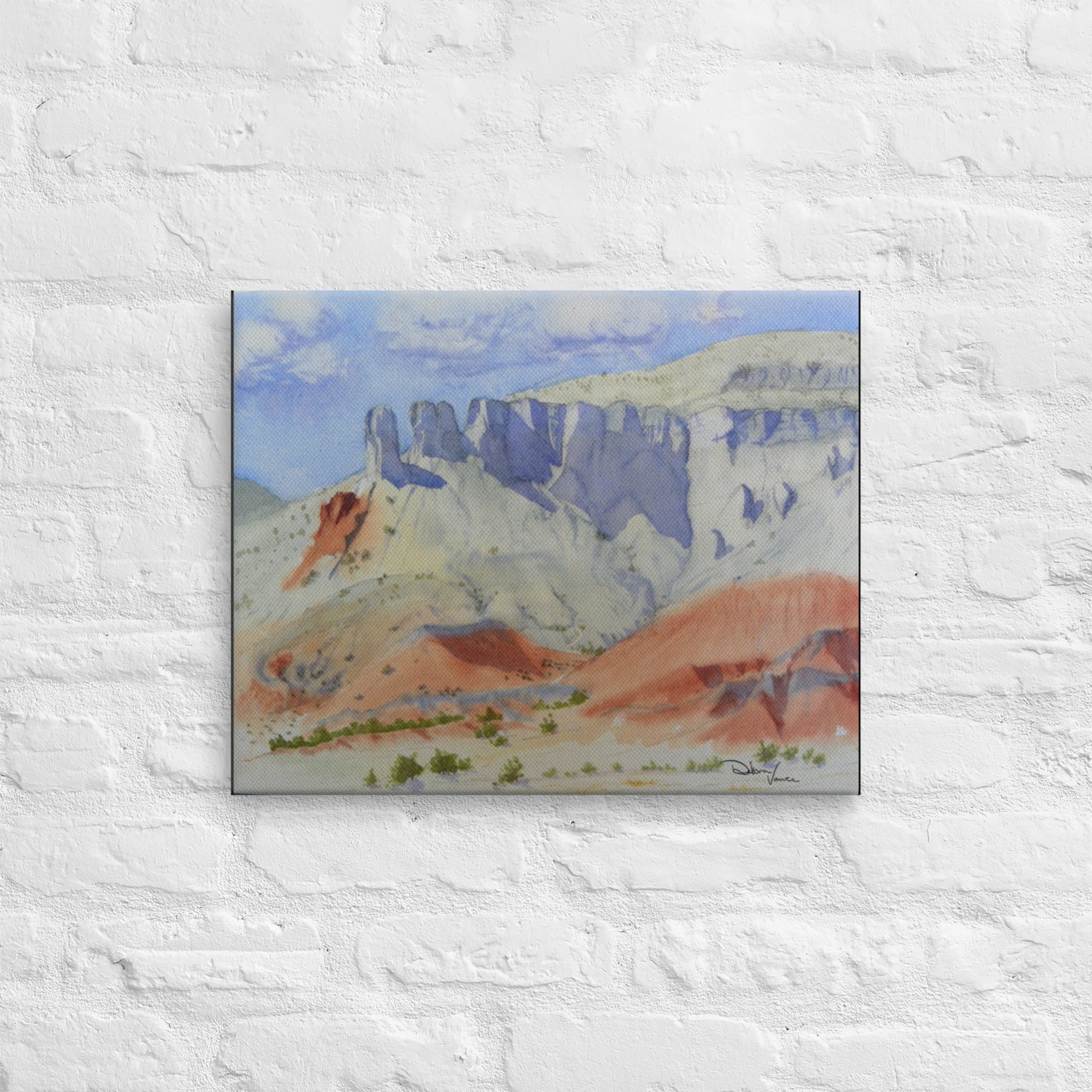  Blondcliffs in Shadow - Ghost Ranch - 16 x 20 Canvas 