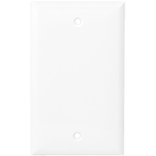 Blank Wall Plate - White - 1 Gang