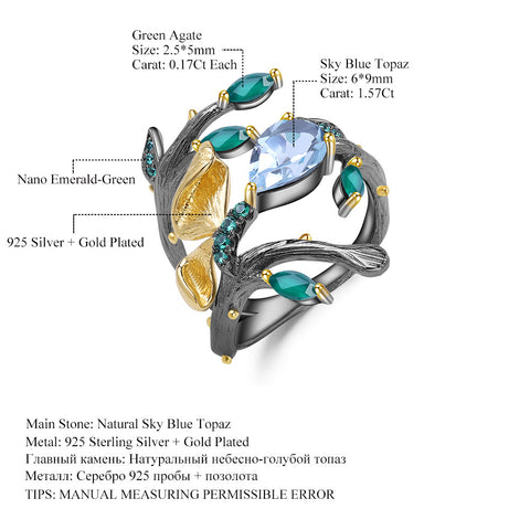 Blue Topaz Ring