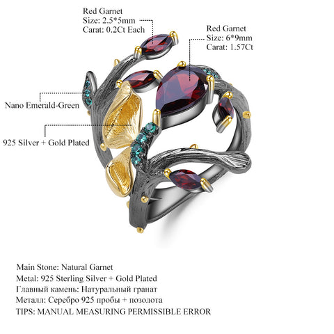 Red Garnet Ring