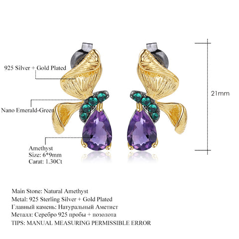 Amethyst earrings