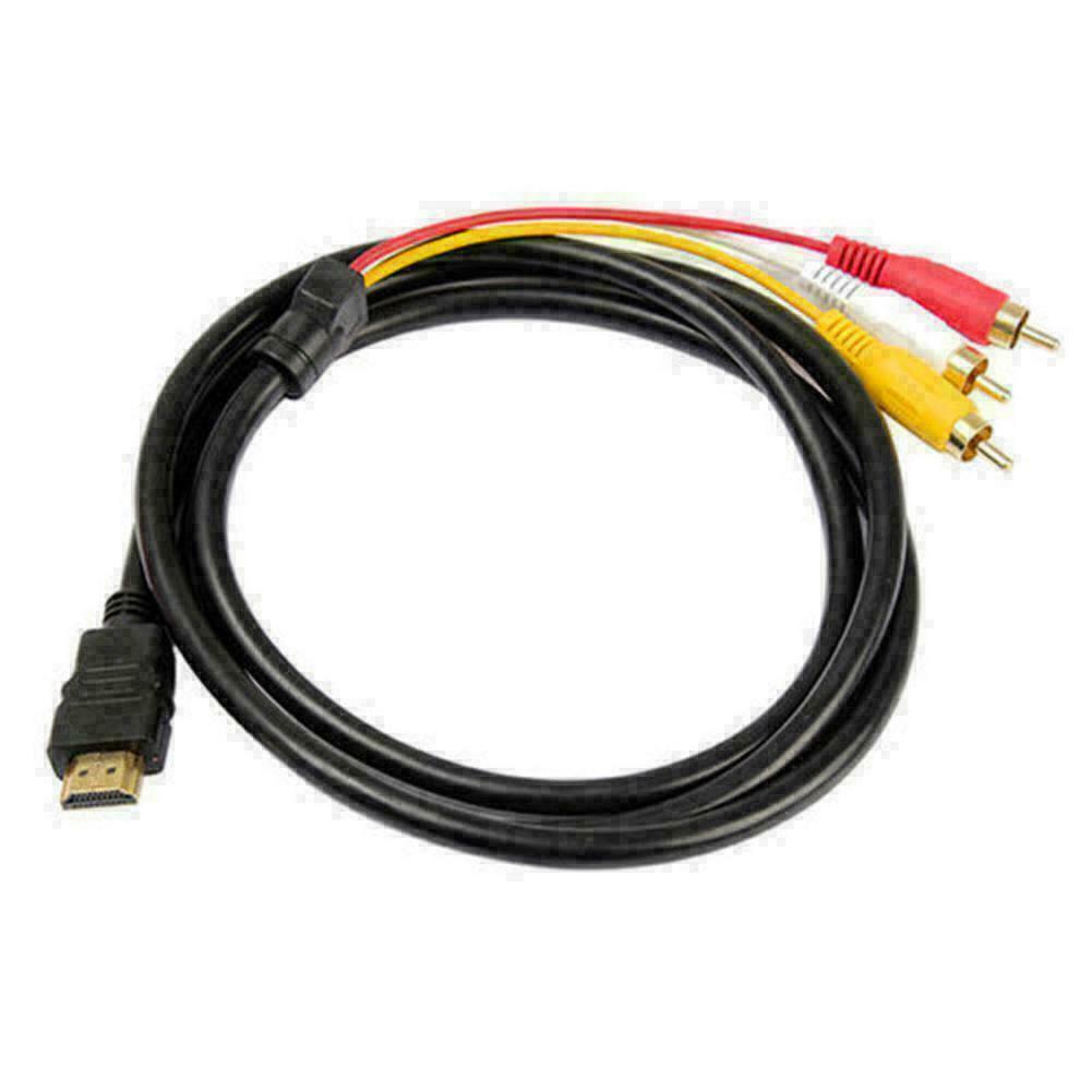 HDMI Male To 3 RCA Video Audio AV Component Converter Adapter Cable HDTV 1080