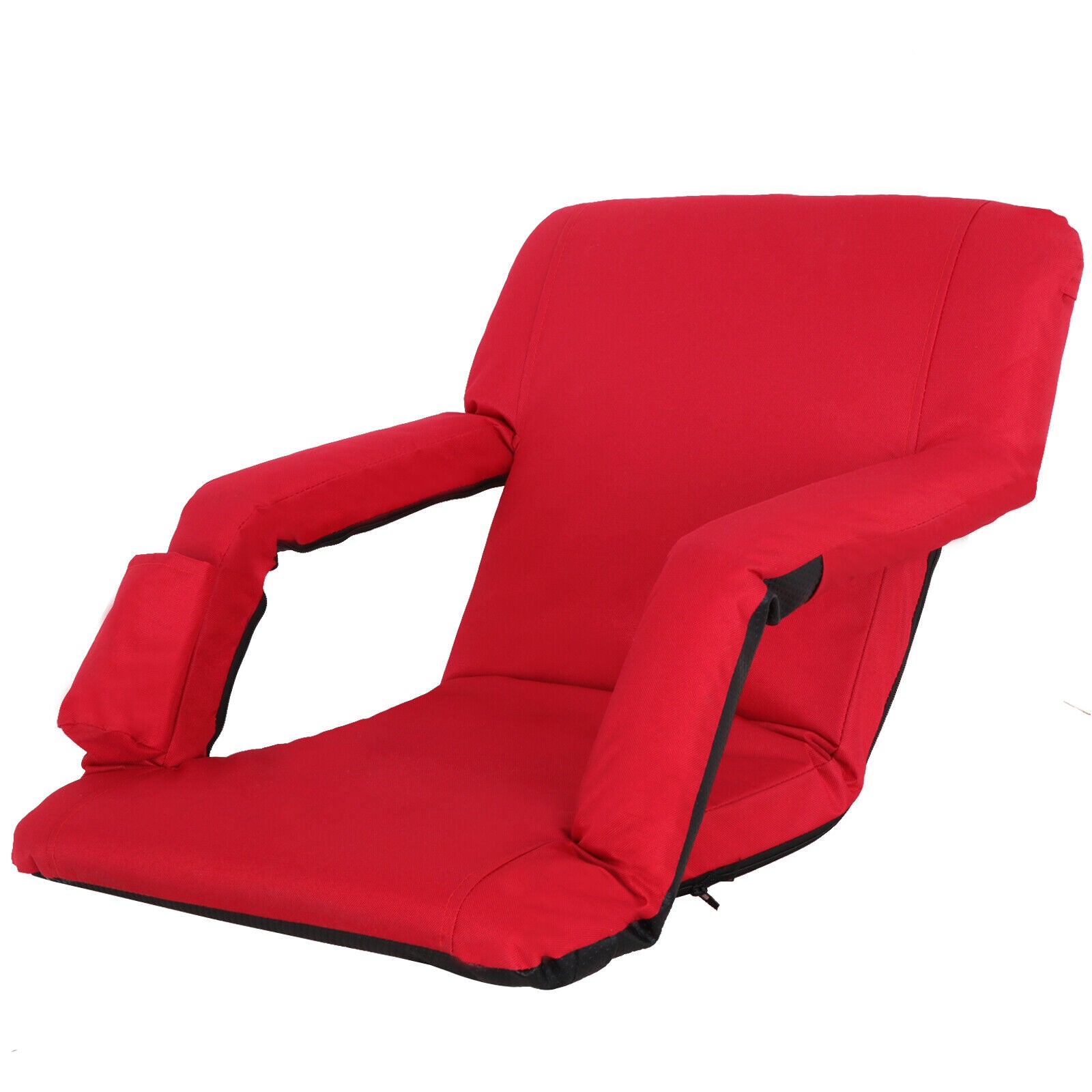 Red Wide Stadium Seats Chairs for Bleachers or Benches - 5 Reclining Positions