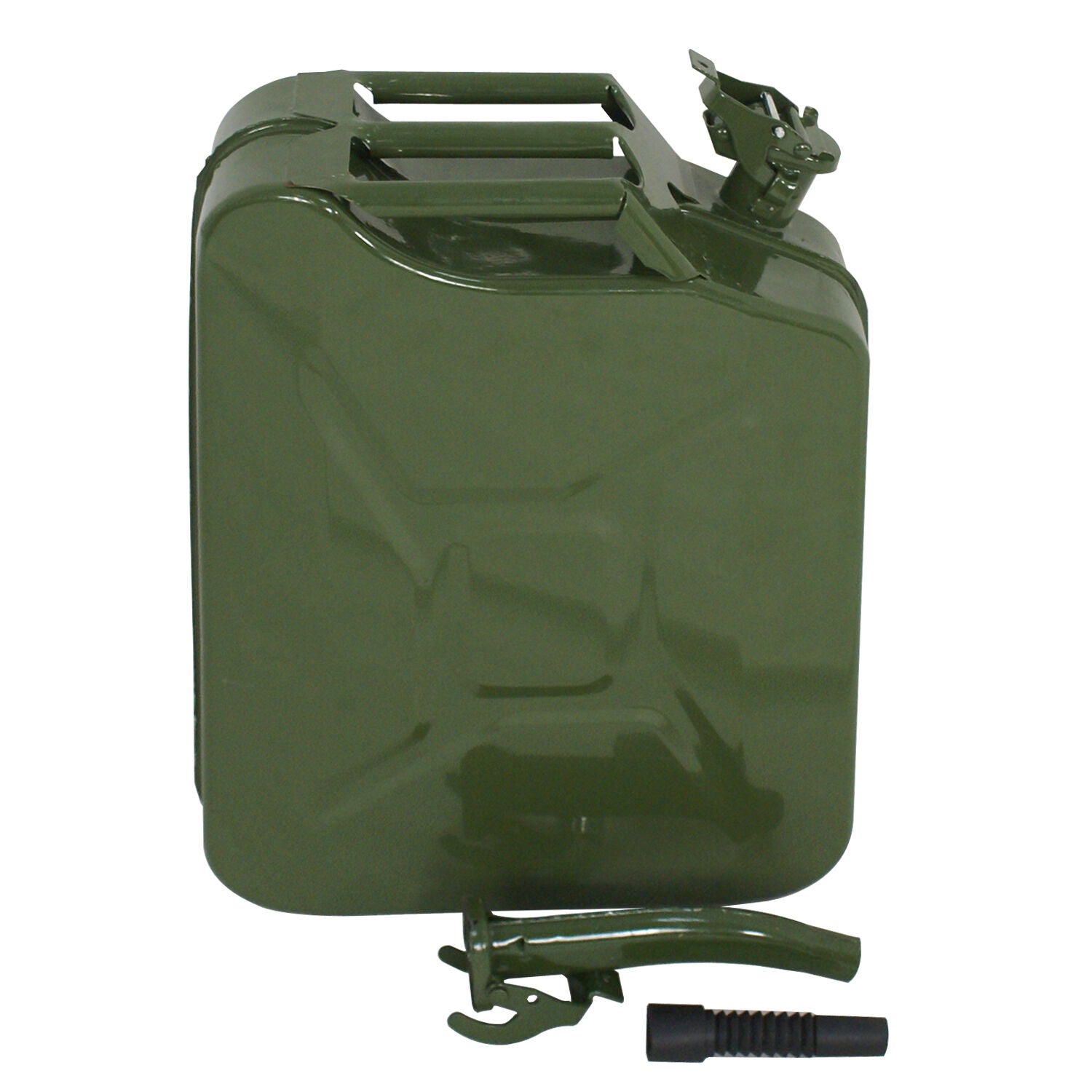 4PC 5 Gallon Military Style Jerry Green Can Storage Steel Tank 20L