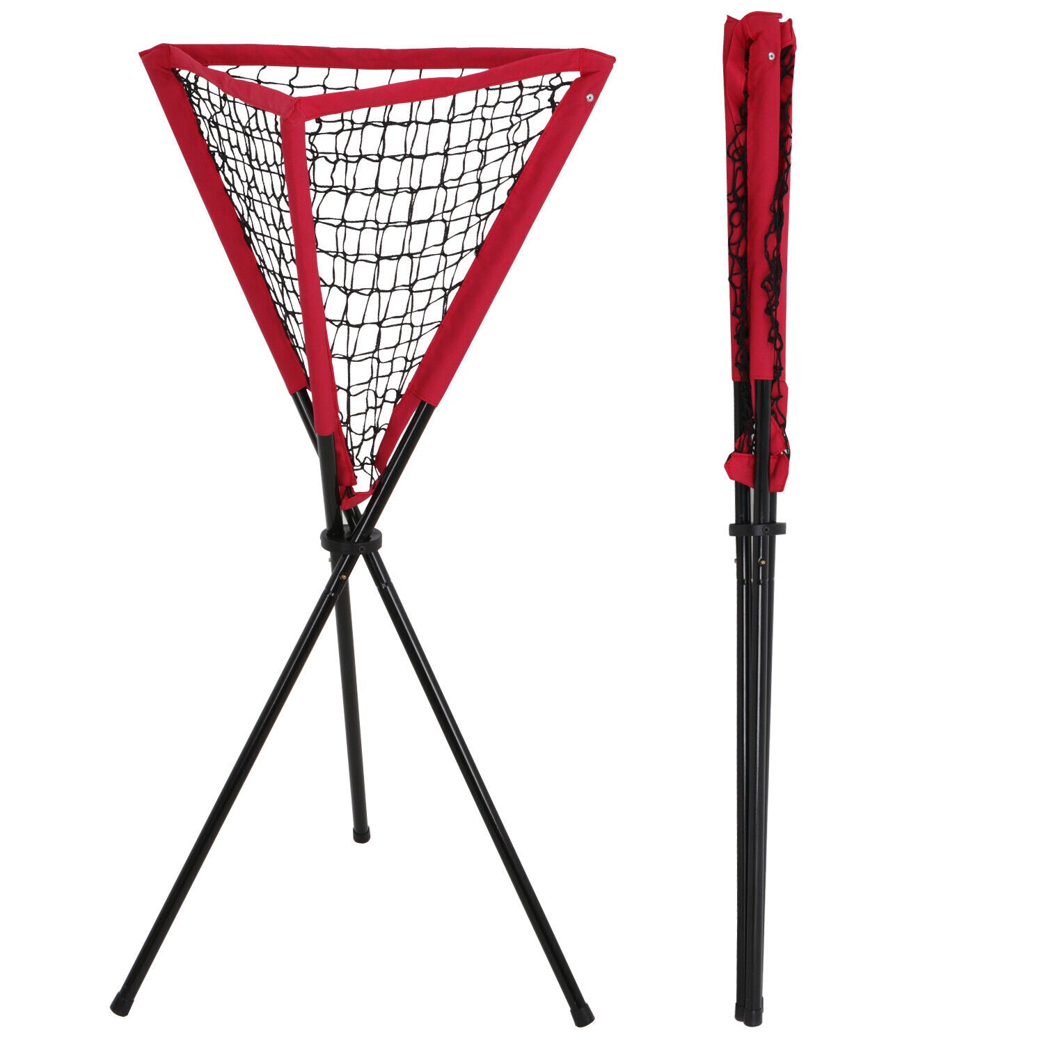 Portable Ball Caddy Tripod Stand Baseball Softball Hitting Trainning Aids W/ Bag