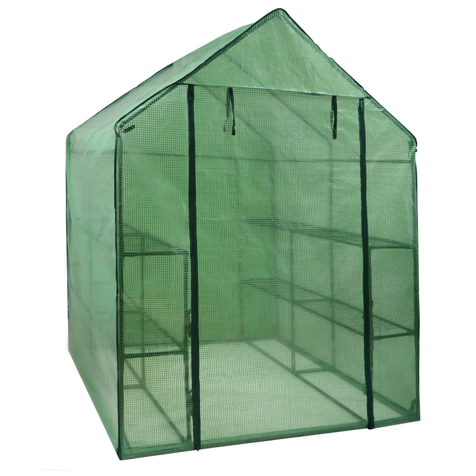 8 Shelves 3 Tiers Walk In Greenhouse for Planter Portable Green House Outdoor