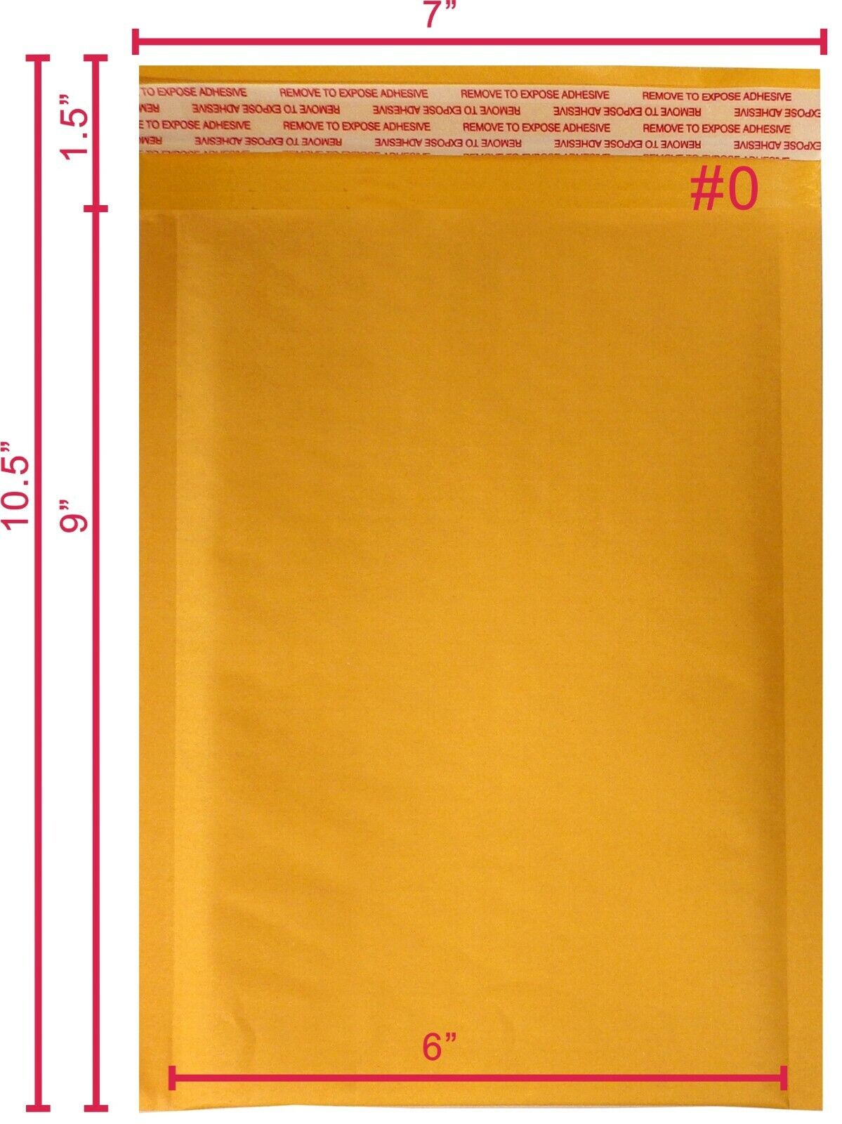 Polycyber500pcs #0 Kraft Bubble Envelopes Mailers 6 X 9(Economy Quality-Thinner)