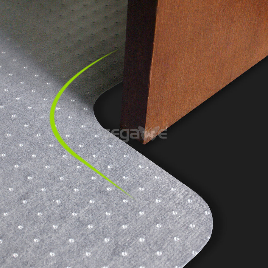 1/8 inch Thickness Office Chair Mat 48 x 36 inch Anti-Slip Rectangular With Lip